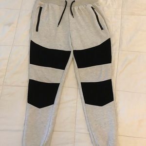 Black and White Sweat Pants